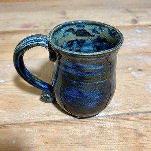 Handmade Antique Blue Jean Coffee Mug